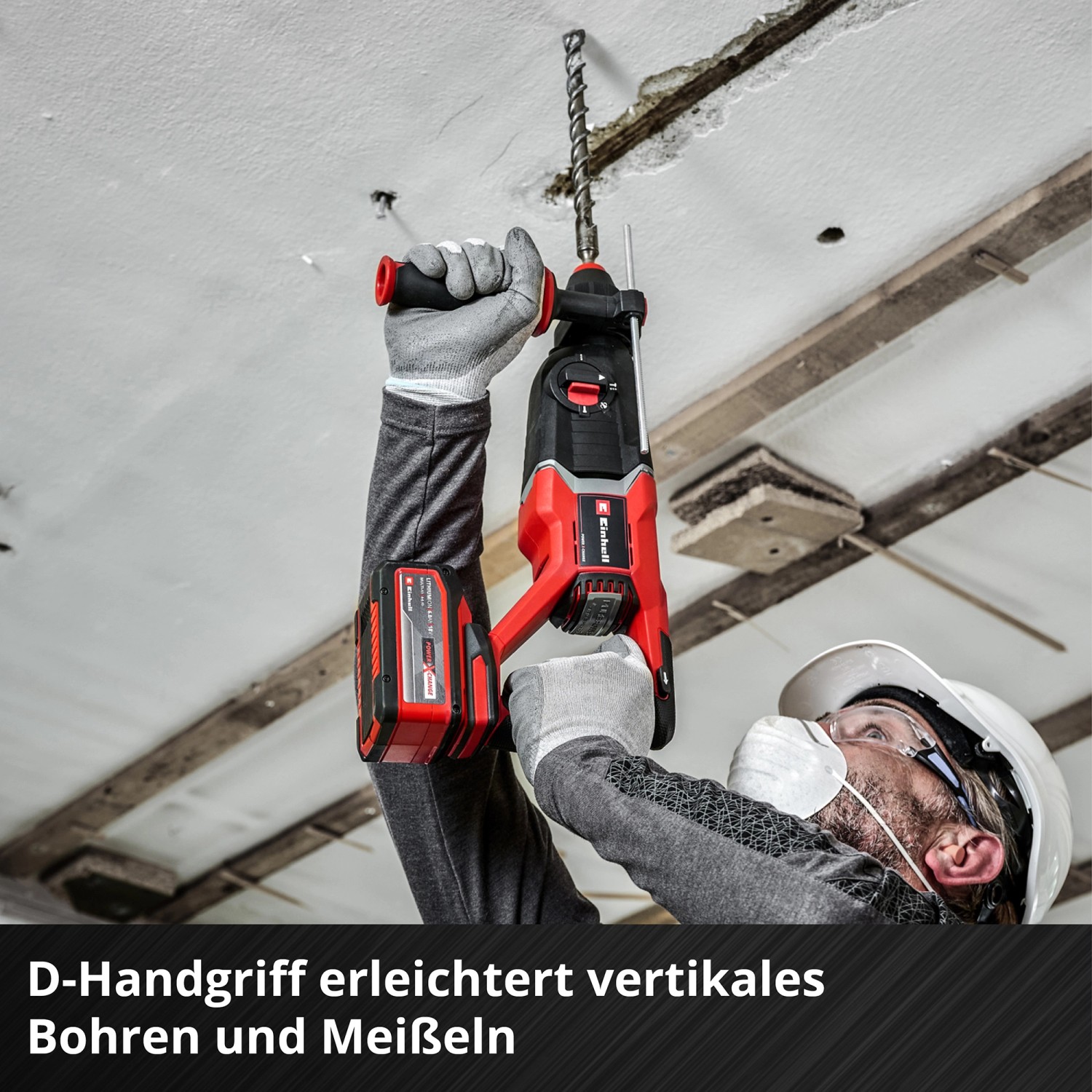 Einhell Professional Akku-Bohrhammer TP-HD 18/28 D Li BL +4 - Solo_8