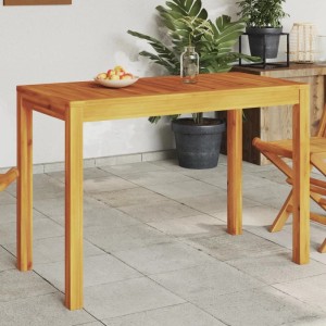 Rechteckiger vidaXL Garten-Esstisch aus Akazienholz, 110x55x75 cm. Ideal für Garten, Terrasse oder Balkon.