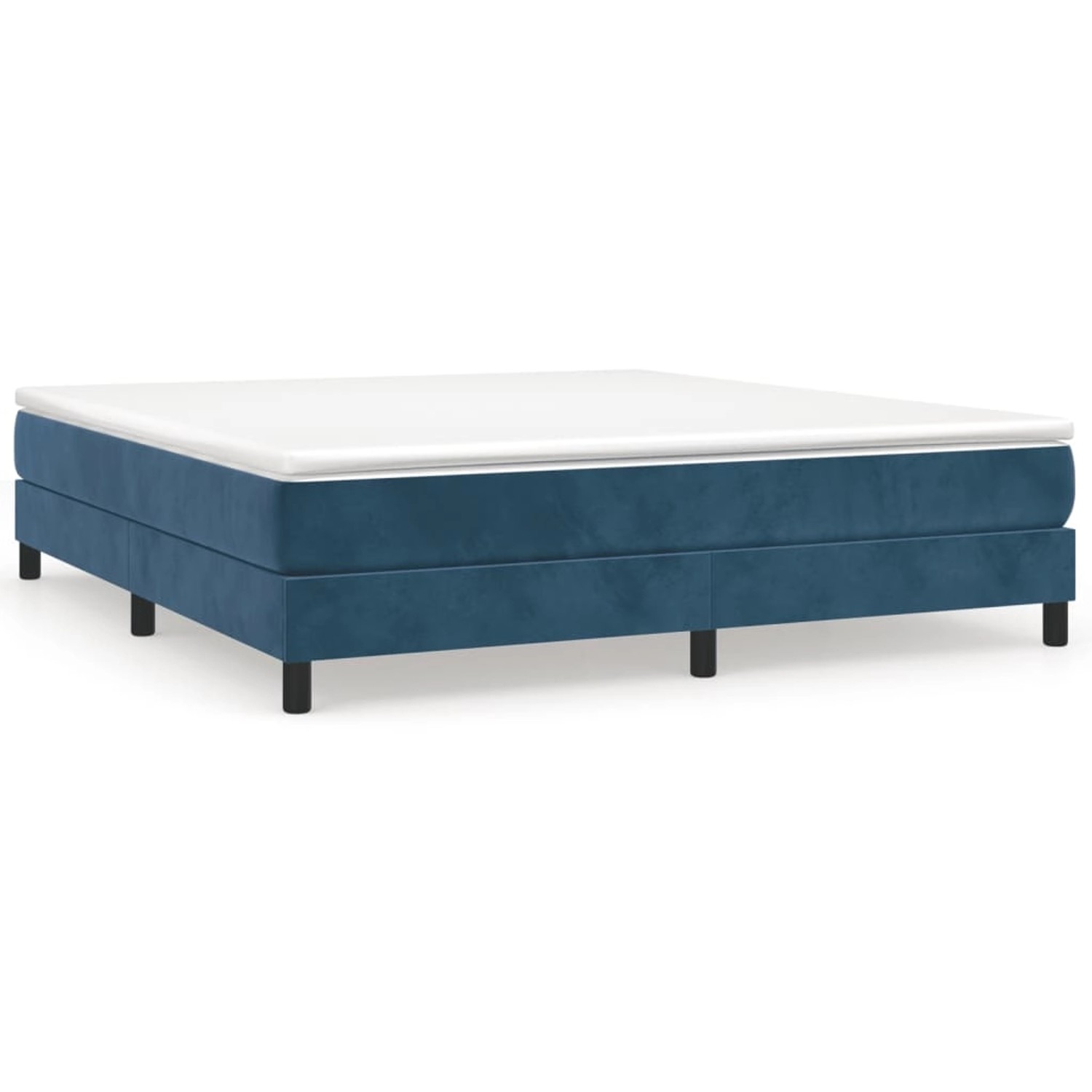 vidaXL Boxspringbett Dunkelblau 180x200 cm Samt1369861