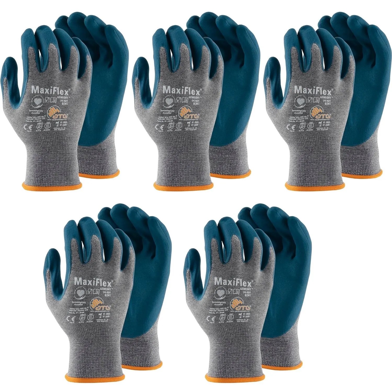 vasalat Set Maxi Comfort Montagehandschuhe Grau Größe 8 5 Paar