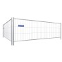 Mobilzaun Standard, 1,2x3,5m, feuerverzinkt, mit Haken und Ösen für einfache Montage.