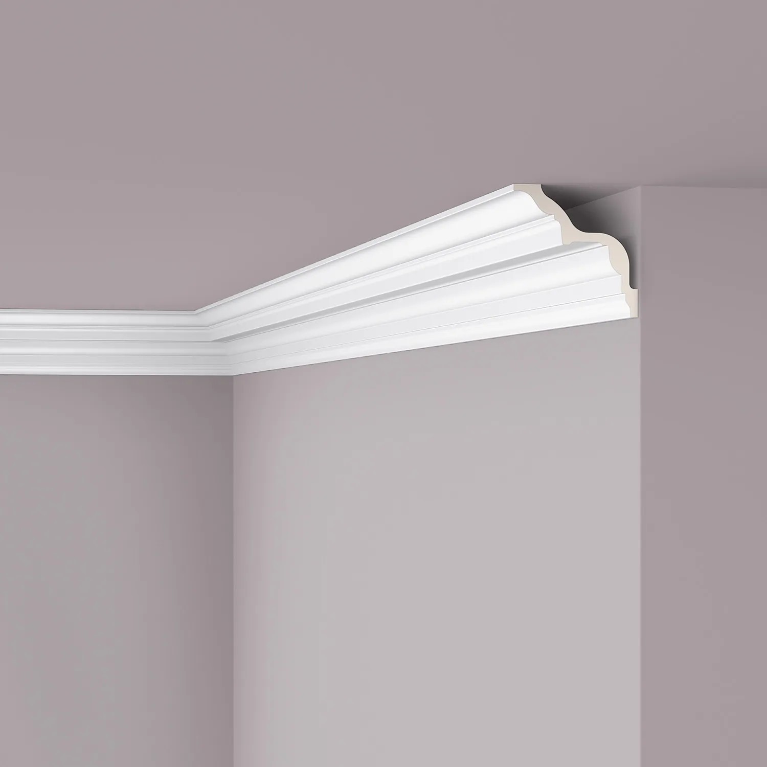 NOEL & MARQUET NMC Z24 ARSTYL Eckleiste Zierleiste Stuckleiste 2 m 200 cm x 12,8 cm x 12,8 cm Weiß