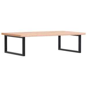 vidaXL Waschbeckenregal Wandmontage Stahl und Massivholz Buche 3302517