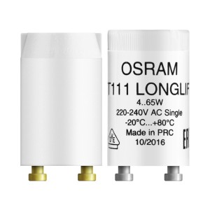 Osram Starter für Leuchtstofflampe, 4-65W, zur Verlängerung der Lampenlebensdauer.