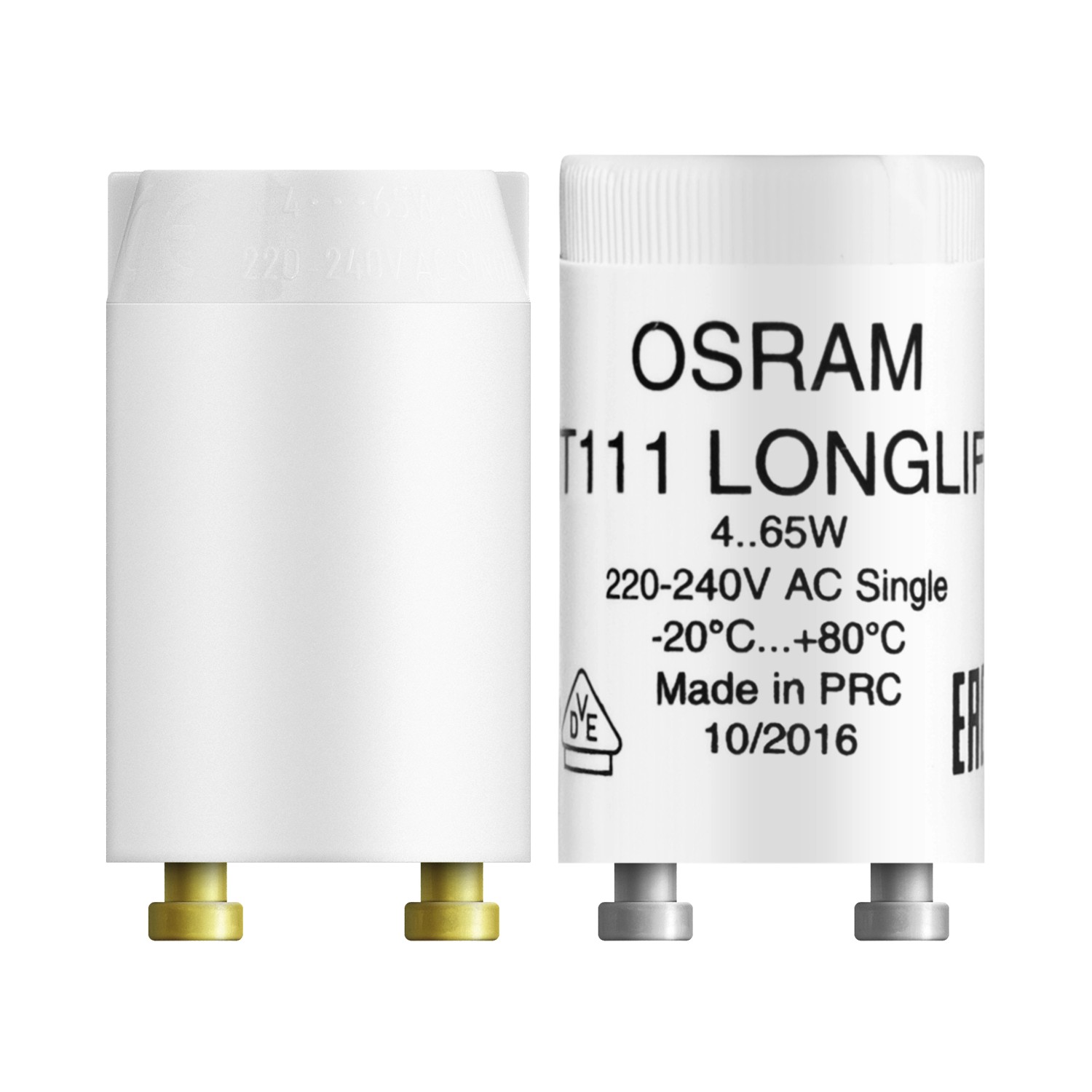 Osram Starter für Leuchtstofflampe 4 - 65 W 4,03 x 2,15 cm (H x Ø)