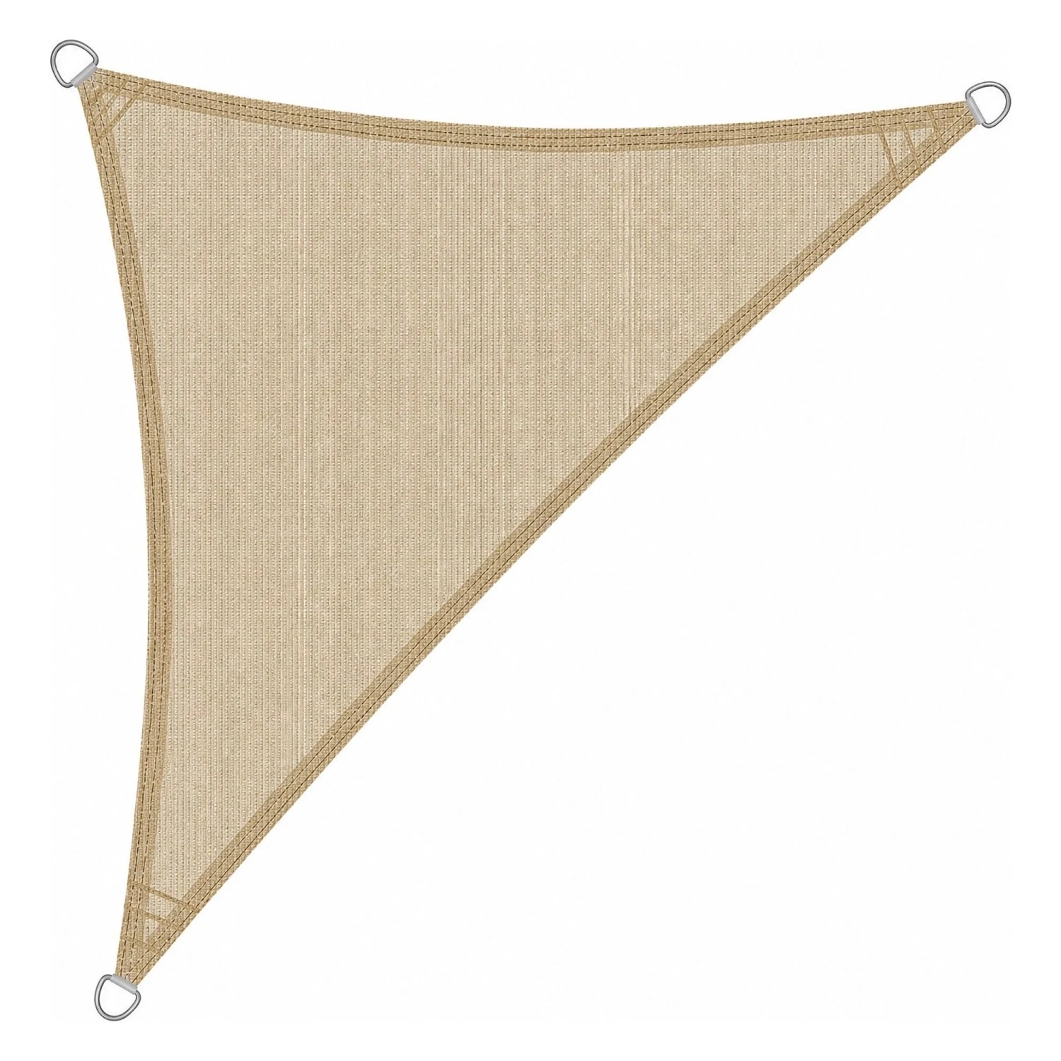 KESSER Sonnensegel HDPE Wasserabweisend Dreieck 400 x 400 x 400 cm Creme