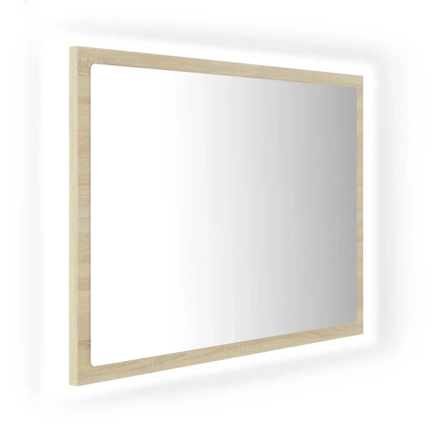 vidaXL LED-Badspiegel Sonoma-Eiche 60x8,5x37 cm Acryl 804919