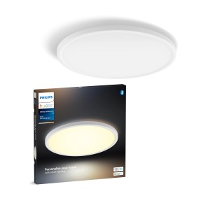 Philips Hue LED-Panel Tento White Ambiance M Weiß Ø 42,1 cm