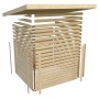 Karibu Express Gartenhaus Speedy A, naturbelassen, 213x217cm, Holz-Gartenhaus im Stecksystem.