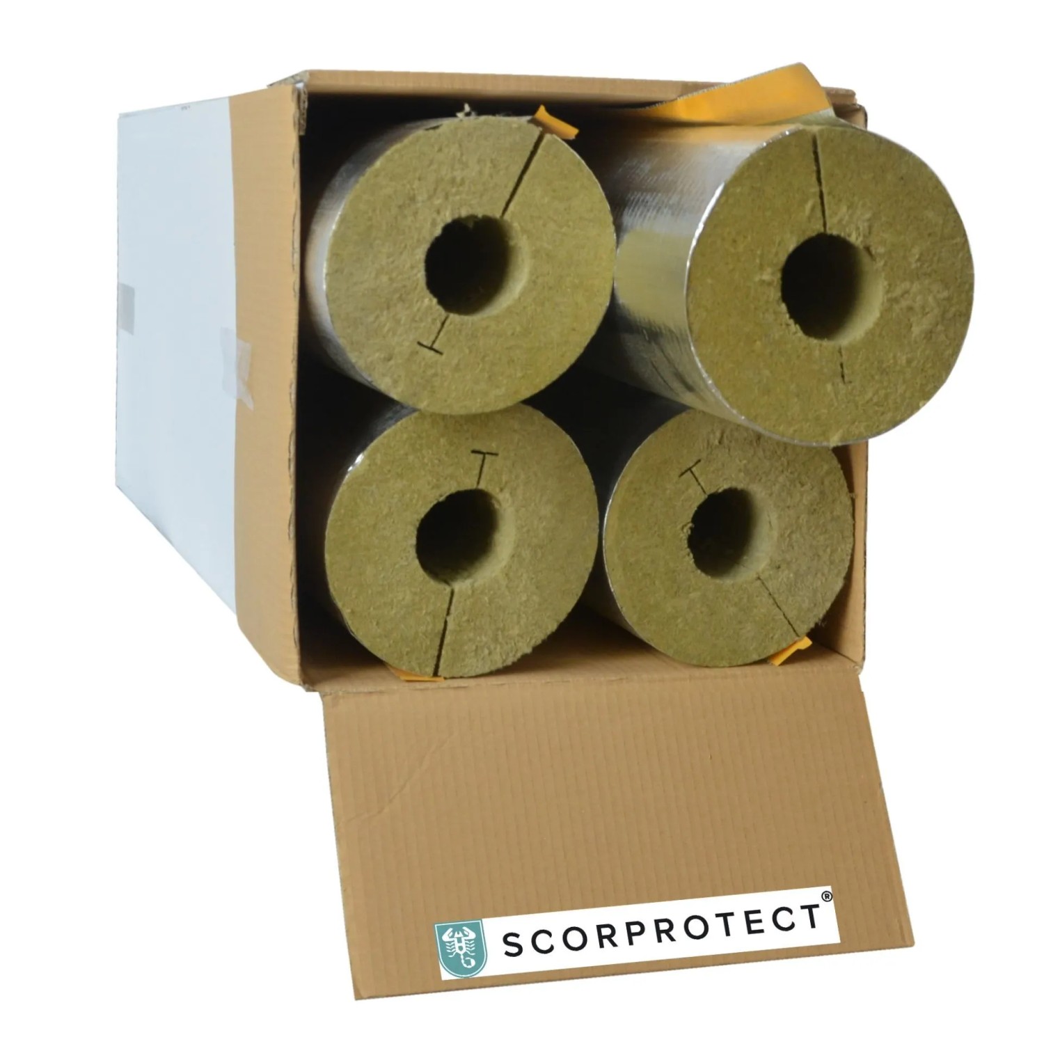 Scorprotect Karton Rohrisolierung Alu 64 MM X 60 MM