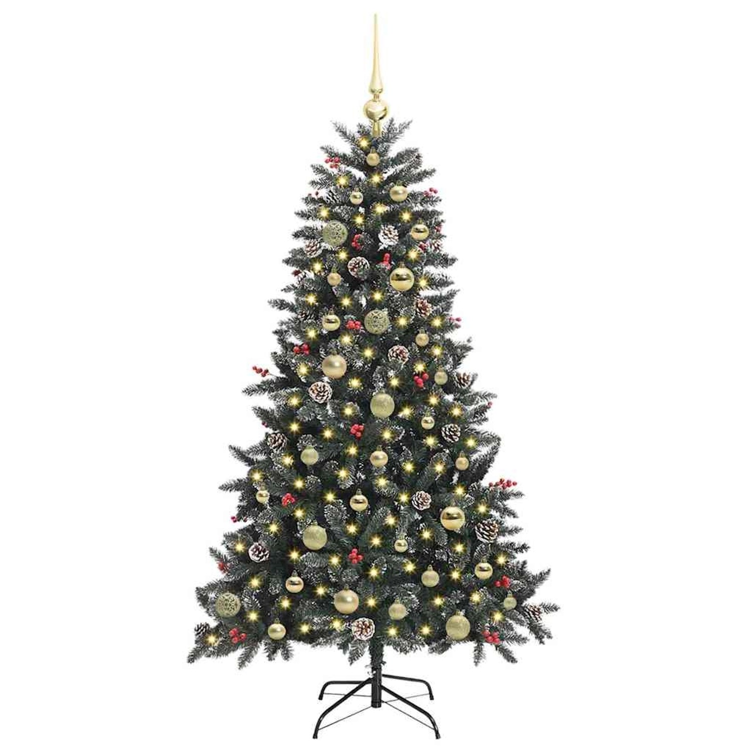vidaXL Künstlicher Weihnachtsbaum Grün 83,5 x 83,5 x 150 cm 3395872