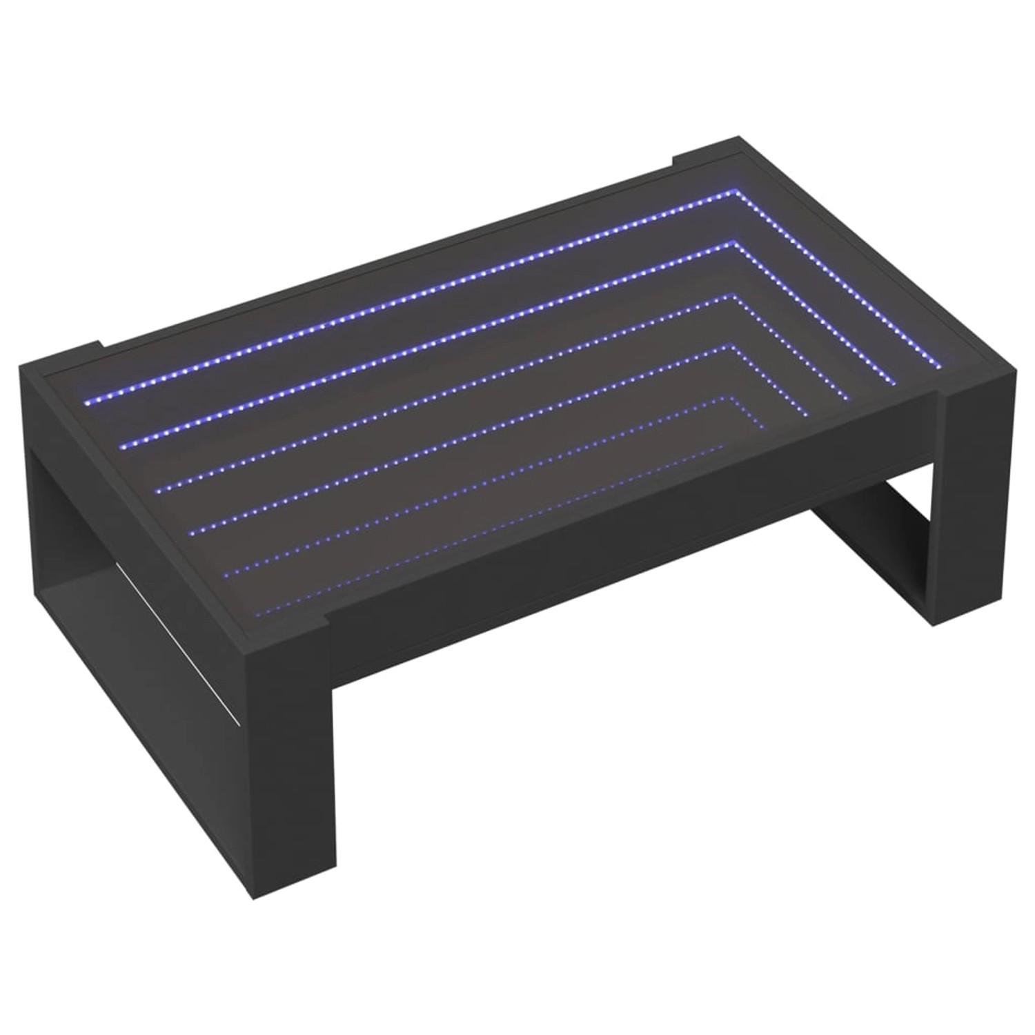 vidaXL Couchtisch mit Infinity-LED Schwarz 90x53x30 cm 847638 günstig online kaufen