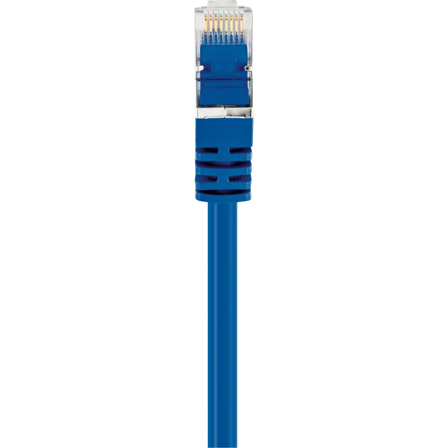 Blaues Schwaiger CAT 8 Netzwerkkabel (5 m) mit RJ45 Stecker für schnelle Netzwerkverbindungen.