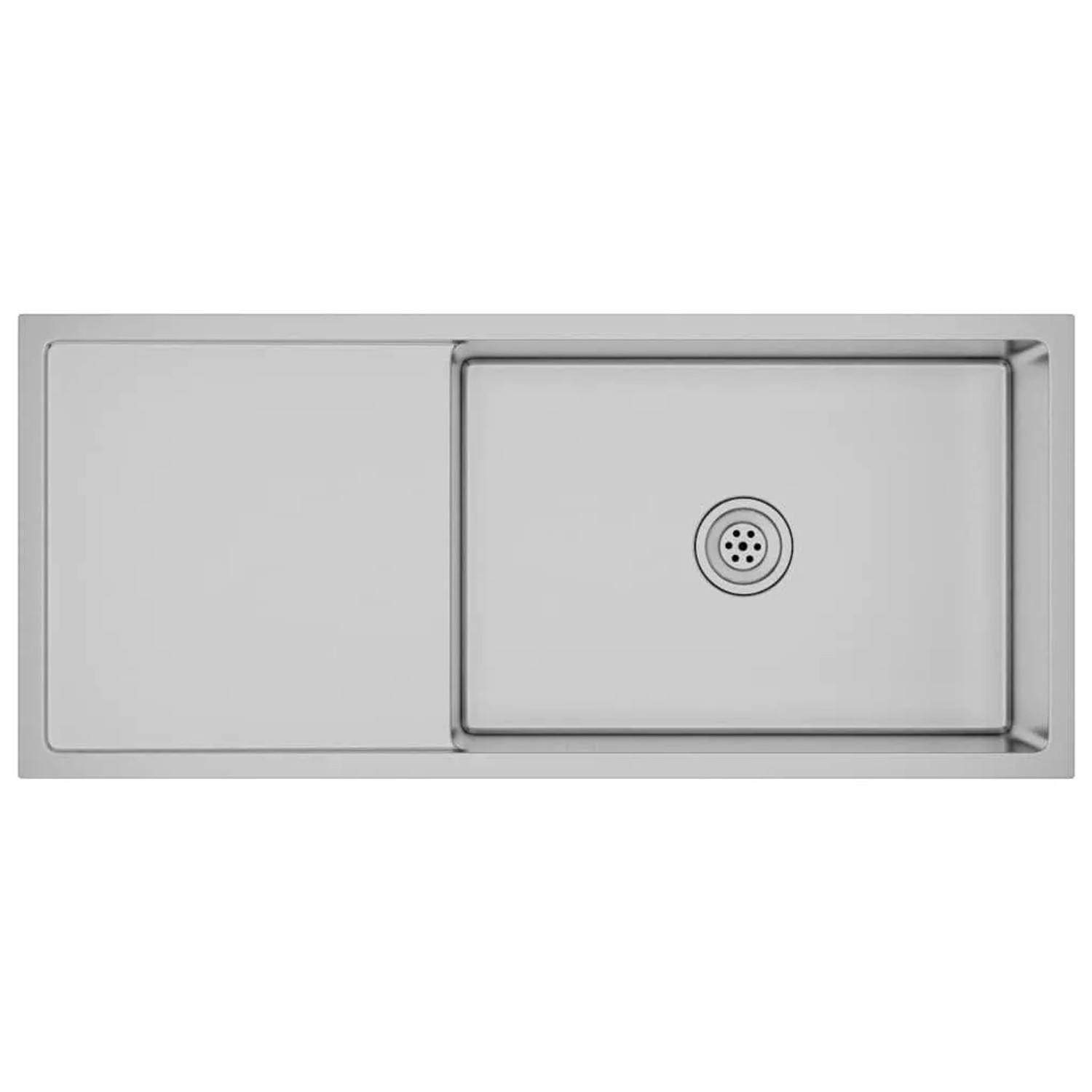 vidaXL Handgemachte Einbauspüle Edelstahl 51526