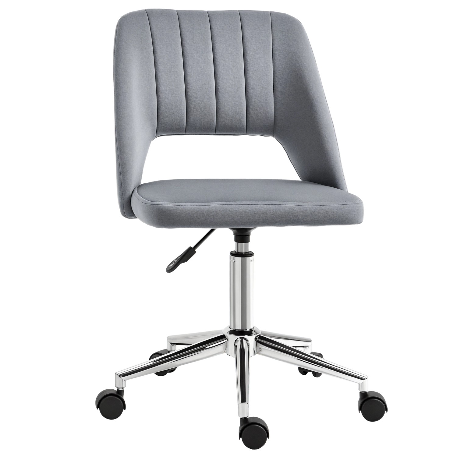 Vinsetto Bürostuhl Polyester Dunkelgrau 49B x 60T x 79-91H cm