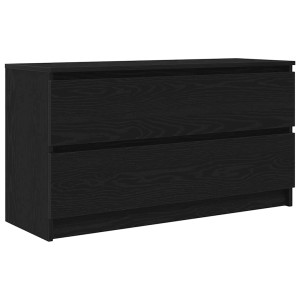vidaXL TV-Schrank Schwarz 100x35x54 cm Holzwerkstoff 861806
