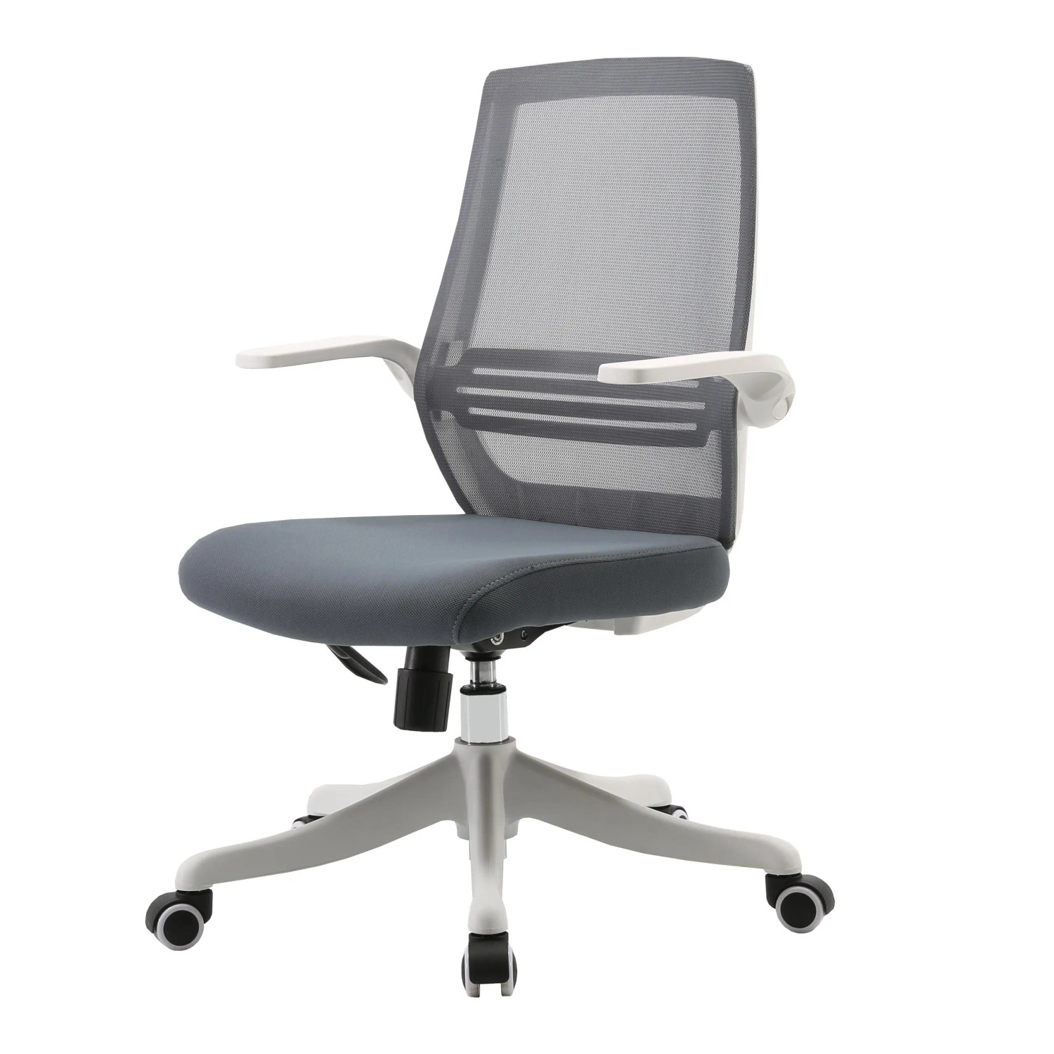 SIHOO Moderner Ergonomischer Bürostuhl Atmungsaktiv Taillenstütze Anhebbare Armlehne Grau