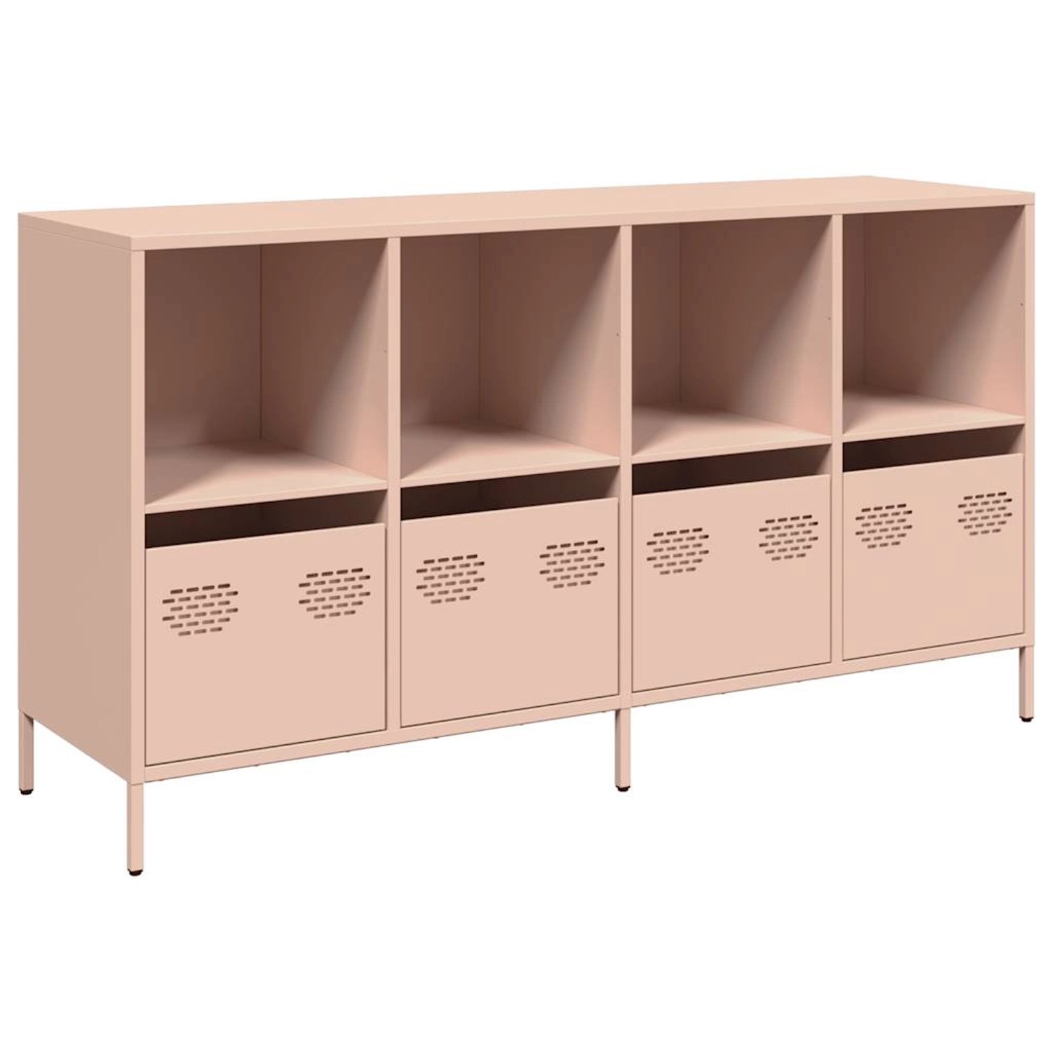 vidaXL Sideboard Rosa 135x39x73,5 cm Kaltgewalzter Stahl 3307162 günstig online kaufen