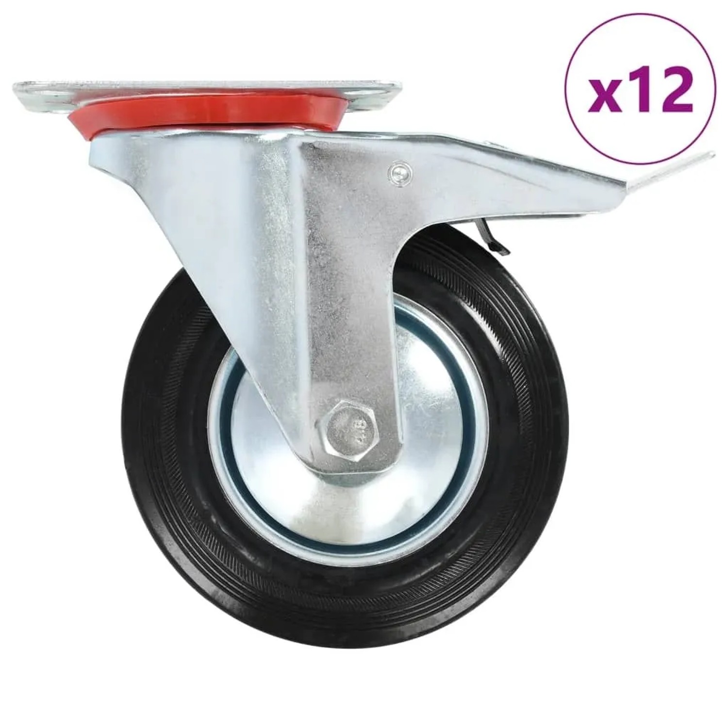 vidaXL 12 Stk Lenkrollen 160 mm 277992