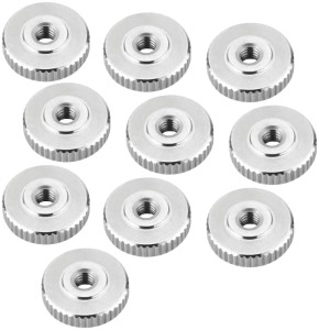 SOTECH 10er Set Rändelmutter M4 Edelstahl V2A SS304 Flache Form DIN 467 Griffmutter