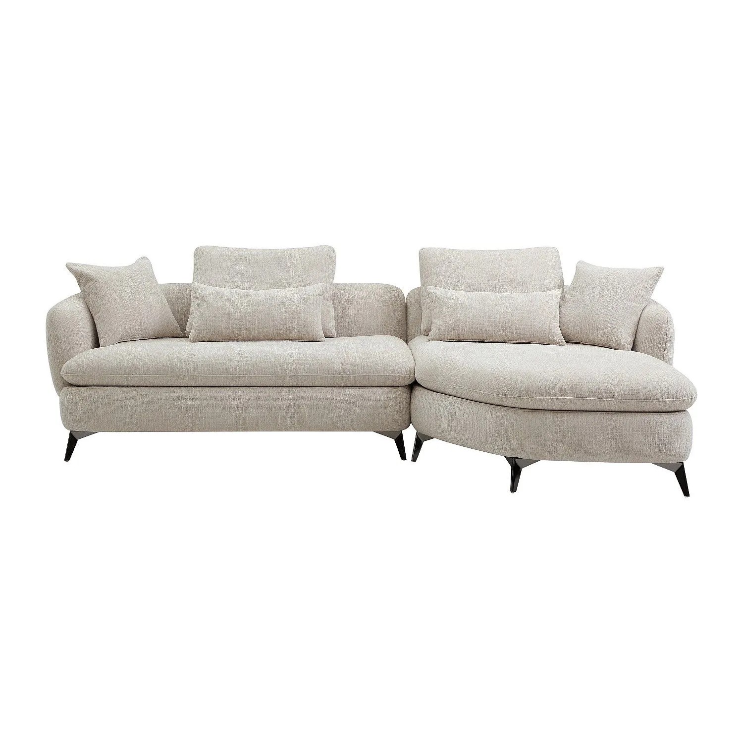 Vente-unique Sofa Ohne Schlafmöglichkeit Pipani Beige 280 cm