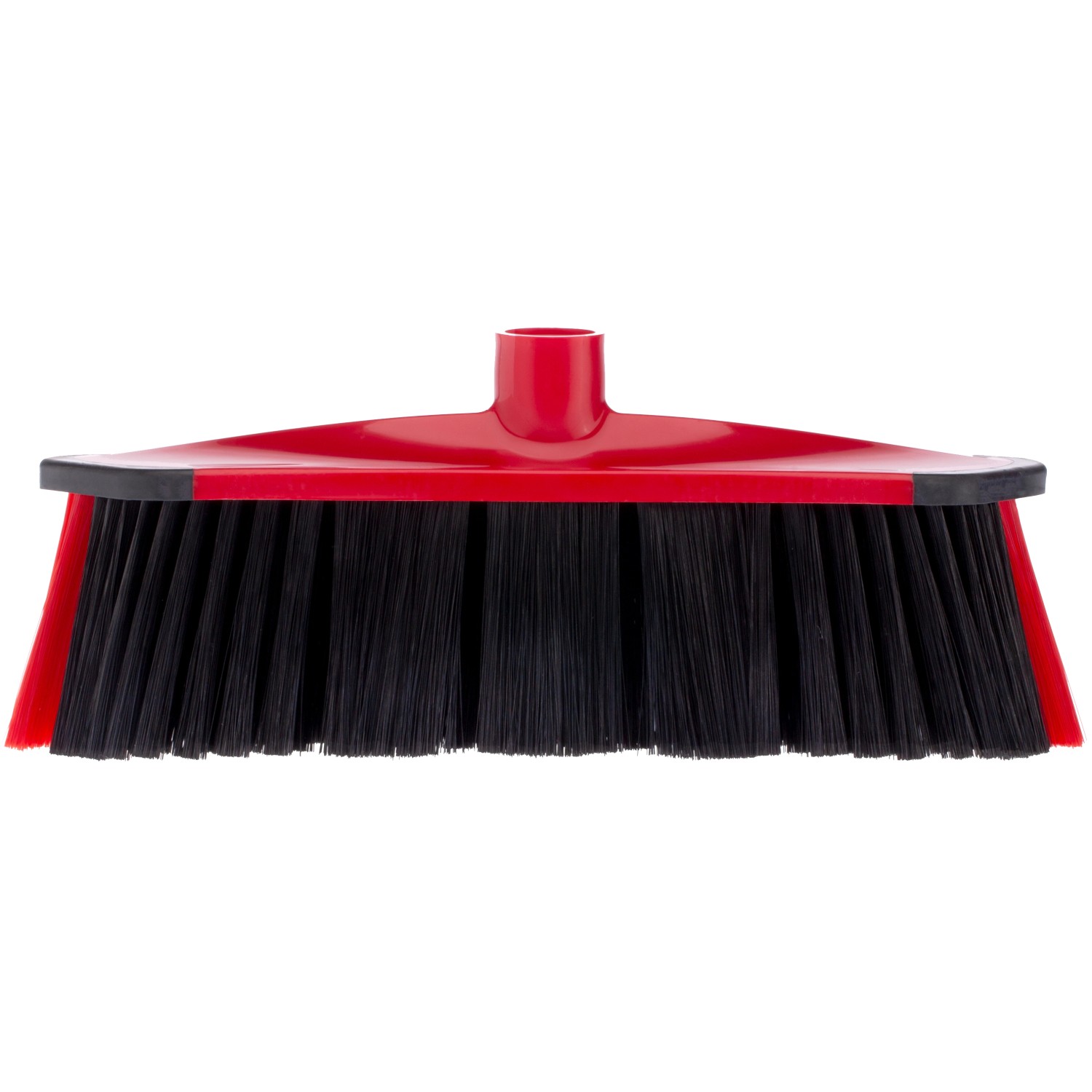 Vileda 3 Action Besen mit roten Details und schwarzen Borsten für die Reinigung.