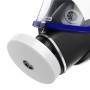 Dräger Partikelfilter P3 weiß mit Rd40 Anschluss an Atemschutzmaske. Schützt effektiv vor Feinstaub.