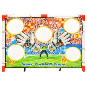 vidaXL Fußballtor-Set mit Torwand 120x51x77,5 cm 80344