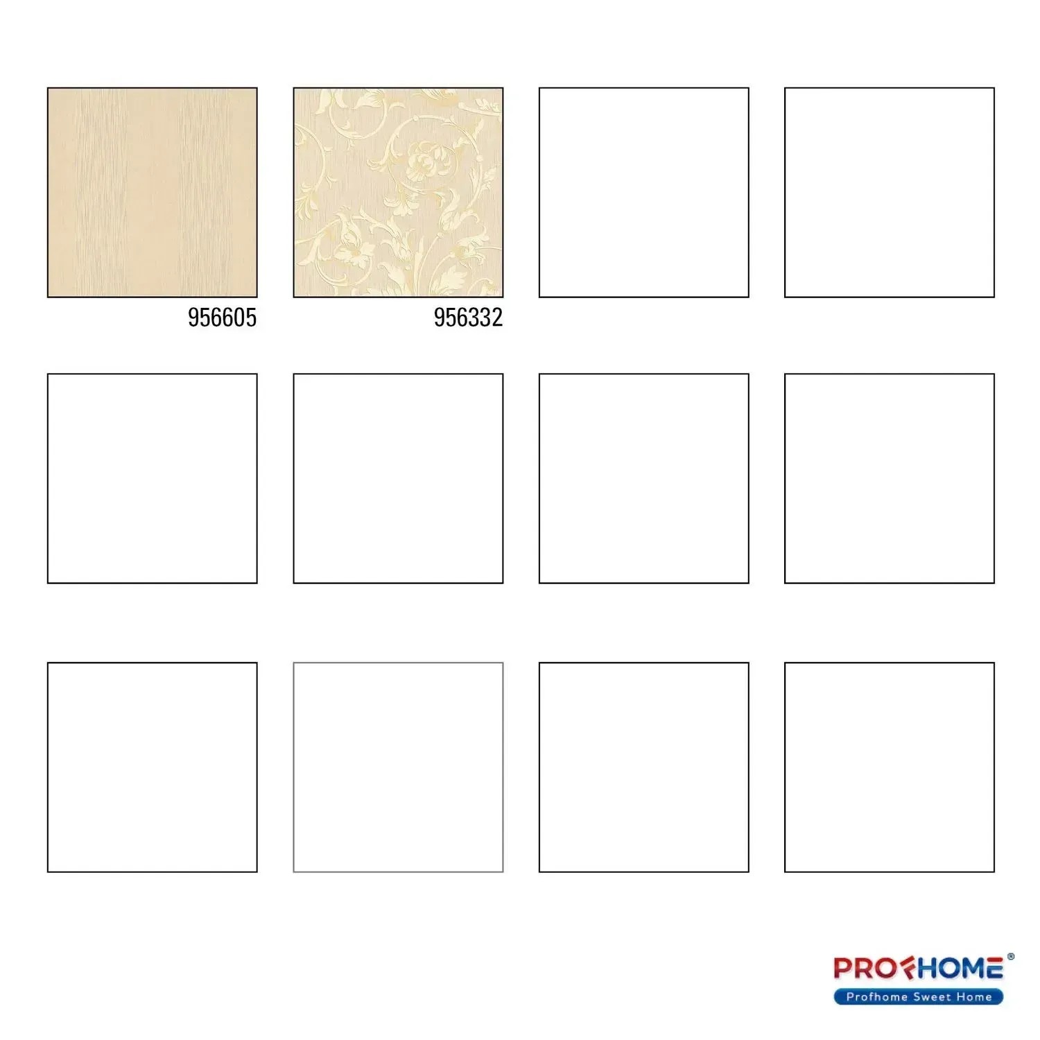 Muster der gelben PROFHOME Streifen Tapete 956605-GU, Textiloptik.