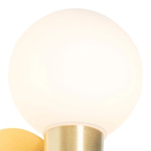 QAZQA Moderne Wandleuchte Gold IP44 Cederic Up