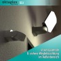 Oktaplex Bewegungsmelder 2er Set, schwenkbar, 12m Reichweite, für Außen, sorgt für sichere Wegbeleuchtung.