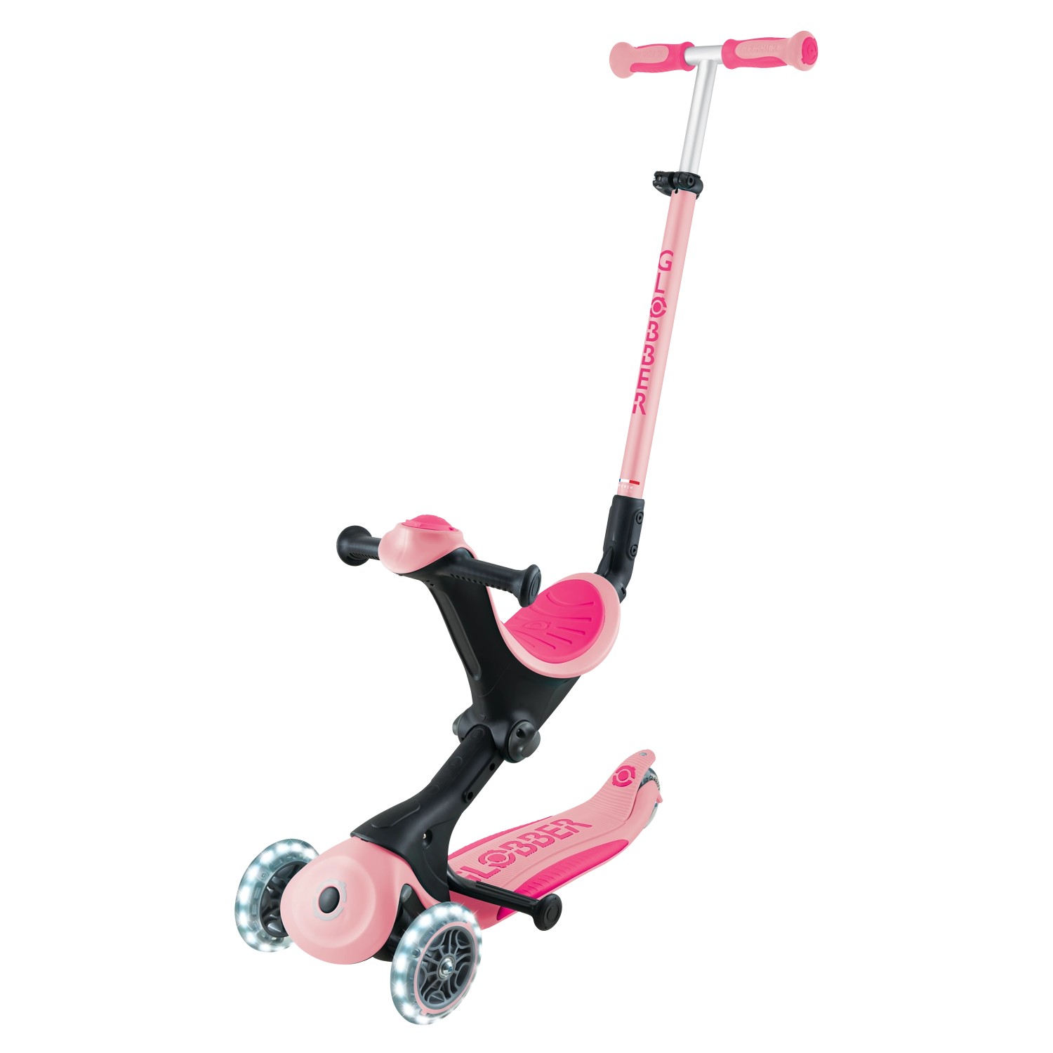 Globber Go-Up Deluxe Lights 3in1 Dreirad 120/80 mm ABEC 9 3-Rädrig Höhenver günstig online kaufen