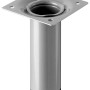 Hettich Tischbein, Ø 30 mm, 100 mm hoch, in Aluminium-Optik. Möbelbein für den Innenbereich.