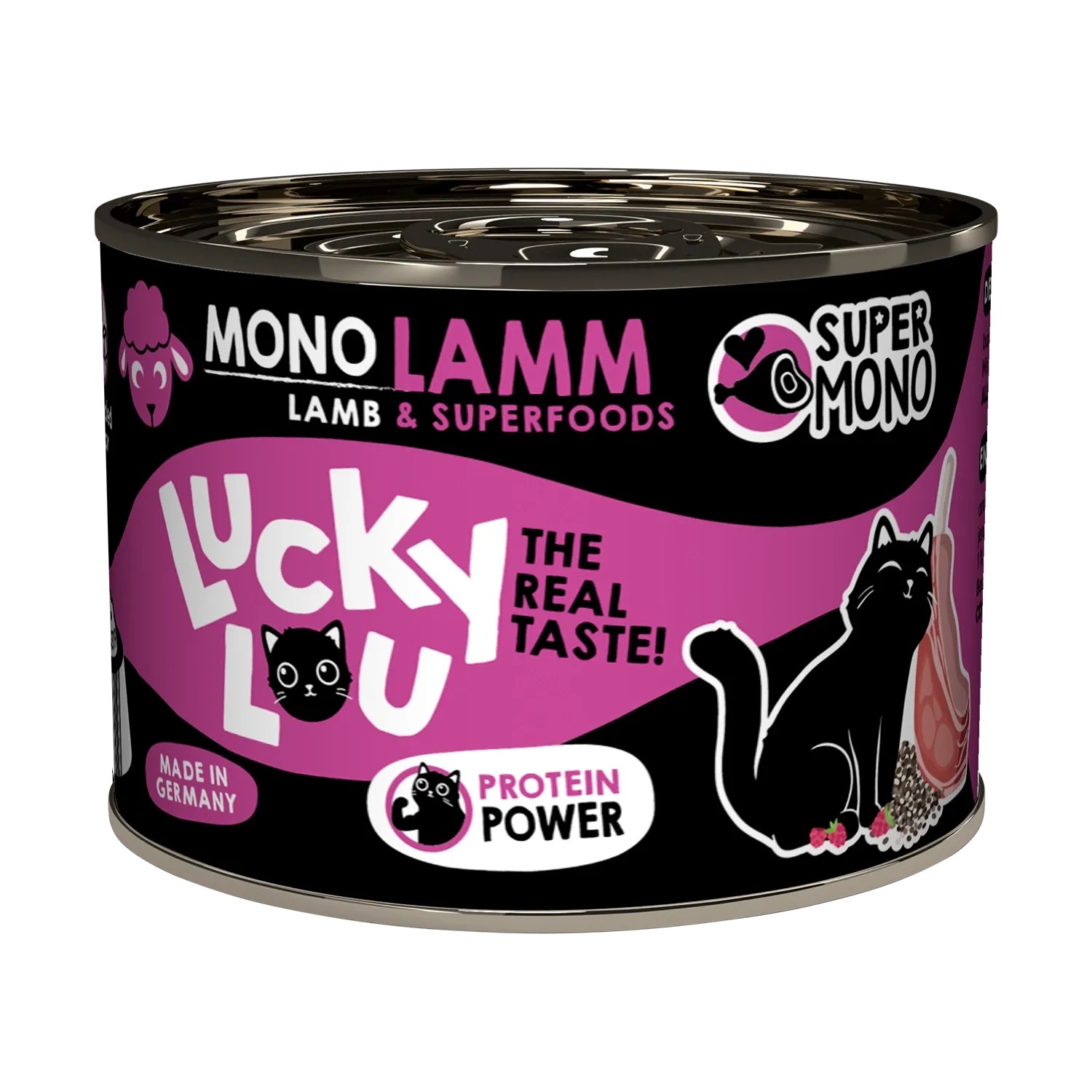 Lucky Lou Katzen-Nassfutter SuperMono² Schaf 200 g