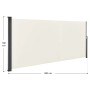 Beige Juskys Seitenmarkise Dubai, 500x180 cm, für Balkon & Terrasse als Sicht- und Windschutz.