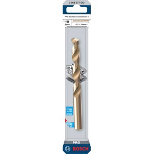 Bosch Spiralbohrer Pro Stainless Steel, 10 mm Durchmesser, für Metall.