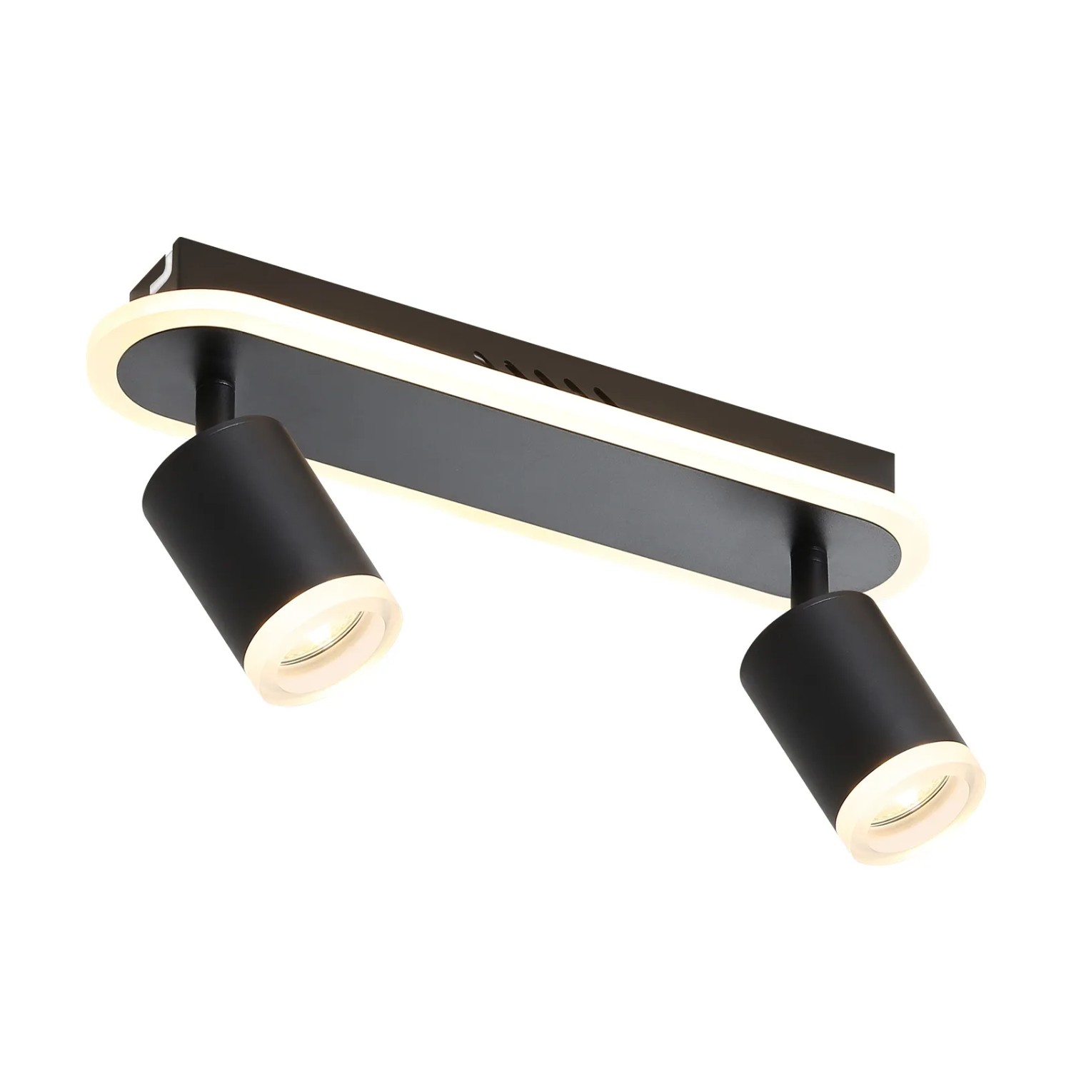 NETTLIFE LED Deckenstrahler aus Kunststoff Schwarz