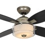 HUNTER Deckenventilator Central Park, 107 cm, Zinn-Optik mit Leuchte und Wandschalter.