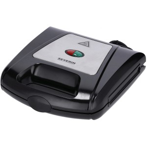 Severin Sandwich-Toaster SA 2968, 1000 W, in Schwarz und Silber.