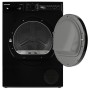 Telefunken Kondenstrockner T-11-400-B, 7kg, schwarz, mit offener Tür.