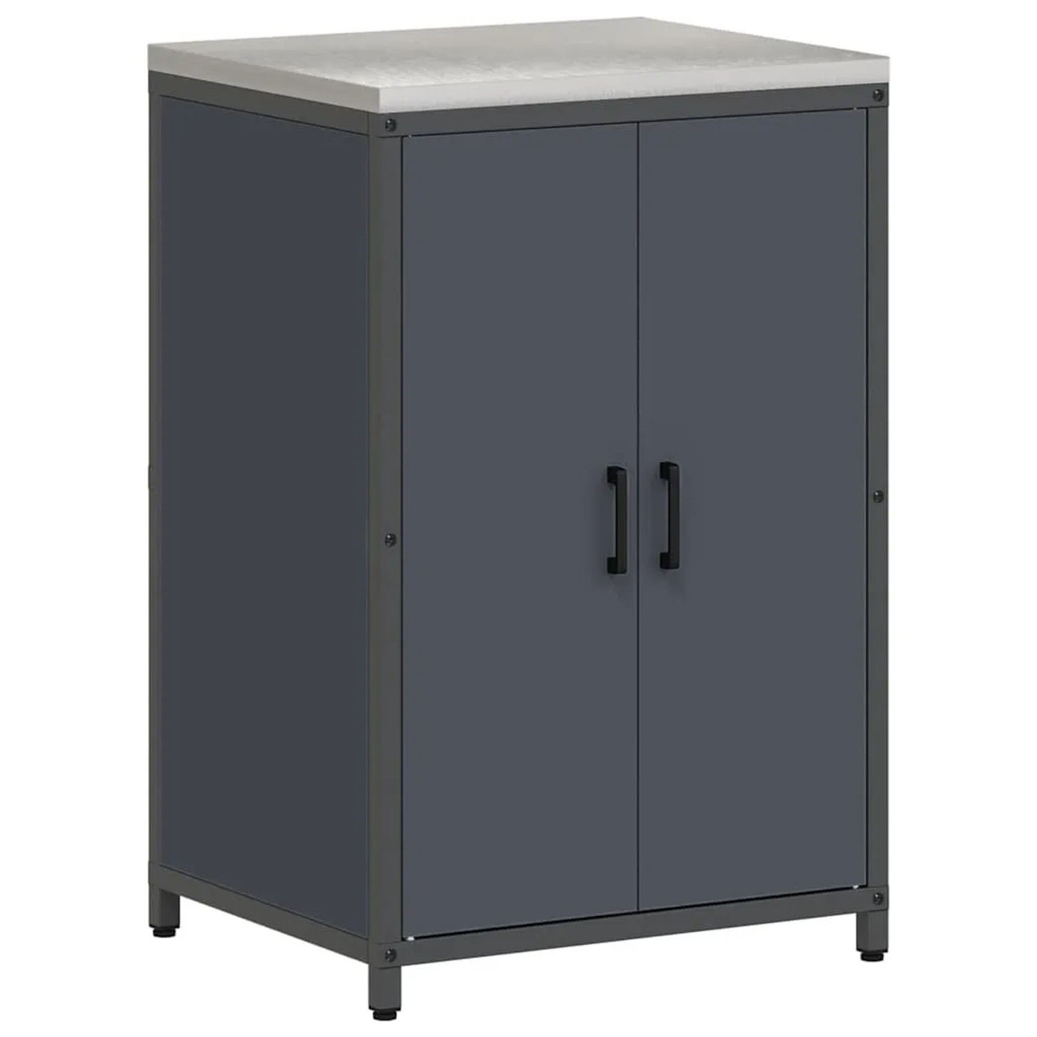 vidaXL Küchenaufbewahrung mit Regal Anthrazit 60 x 50 x 92 cm Stahl 874991 günstig online kaufen