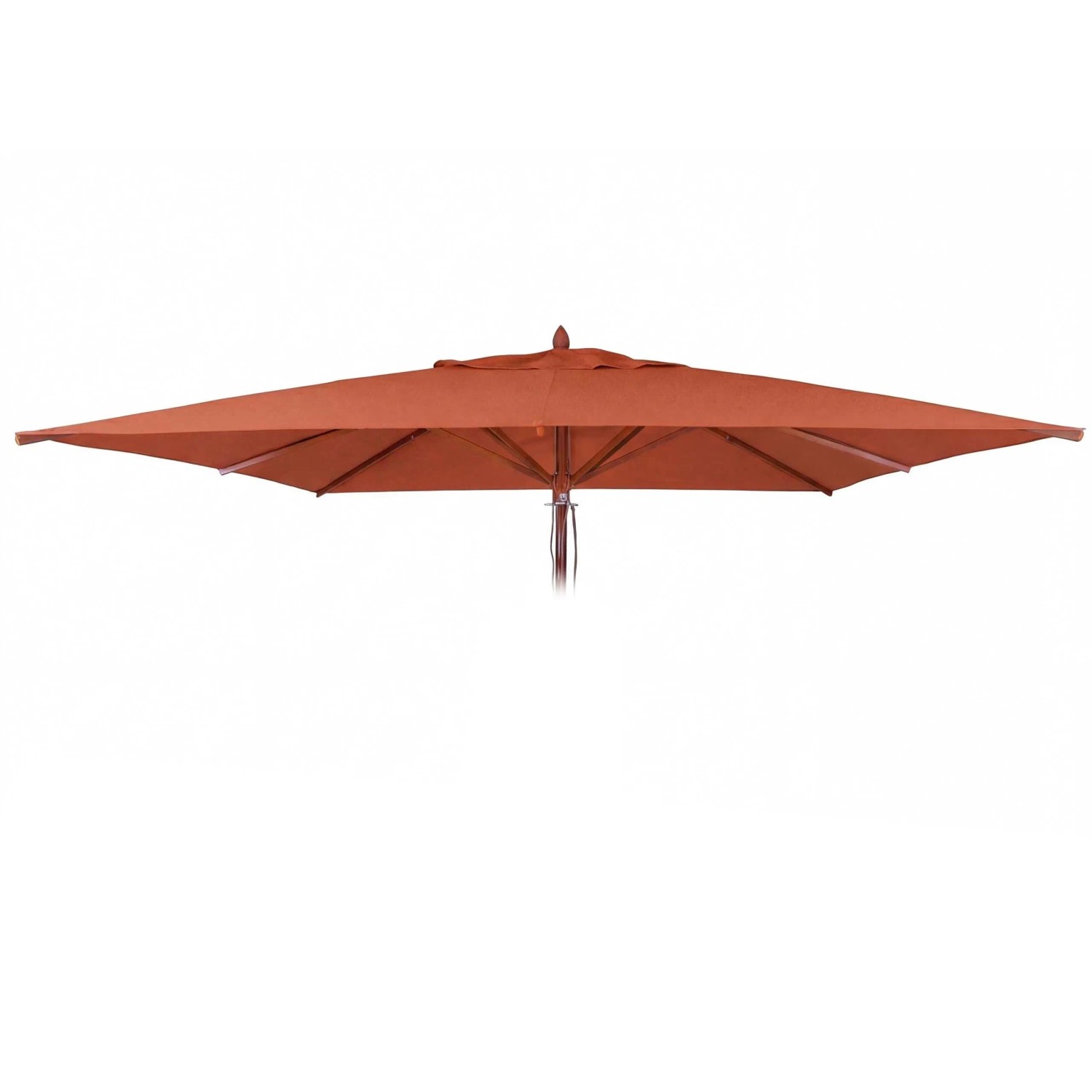 MCW Ersatz-Bezug Für Gastronomie Holz-Sonnenschirm C57b Eckig 4x4m Polyester Terrakotta
