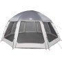 vidaXL Poolzelt mit Abnehmbarem Überzelt Netzwänden Grau 510x510cm 4100636_5