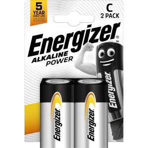 Energizer Alkaline Power C Baby Batterien, 2er-Pack. Zuverlässige Energie für Geräte des täglichen Bedarfs.