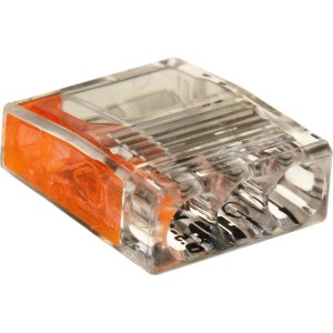 ViD Dosenklemme, 3-fach, orange, für Kabel 0,5-2,5mm², 100er Pack