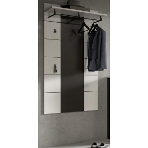 Inn.Furn Garderobenpaneel in Weiß und Grau 80 x 141 cm Cooper