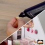 Anwendung von Pattex Heißkleber Sticks Hotmelt zum Basteln eines Puppenhauses.