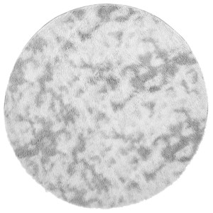 vidaXL Teppich Shaggy Hochflor NAVARRA Silbergrau 240x240 cm Polyester 4102932