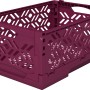 Klappbox Mini in Brombeer, 3,1 l, ideal zur Aufbewahrung und platzsparend verstaubar.