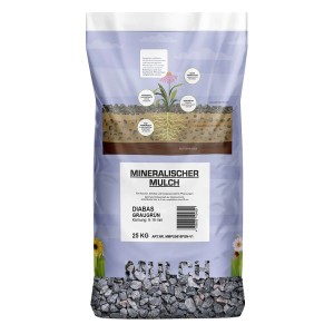 Weco Mineralischer Mulch Diabas 8 - 16 mm Graugrün 25 kg